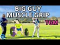 Big guy golf guide barrel chest use this grip to use the g slot power  golf tgm golfswing