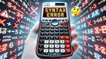 What is SYNTAX Error in Scientific Calculator | Scientific Calculator Syntax Error?