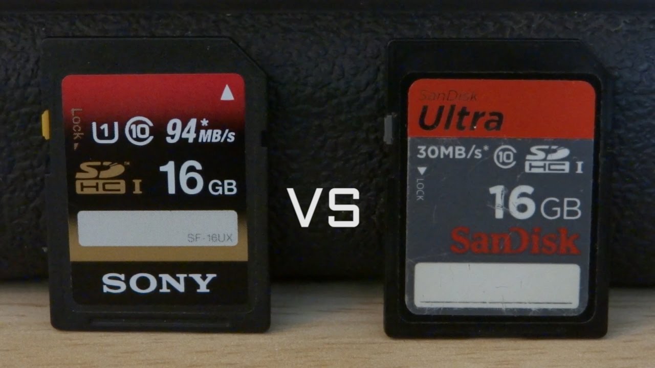 SONY 16GB 94MB/s VS SanDisk 16GB 30MB/s Burst Pictures test أي ميموري