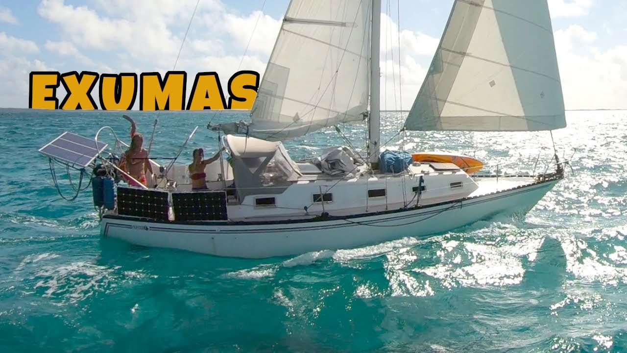 EXUMAS Island Hopping by Sailboat | Plane Wreck & Mangroves [Ep119]