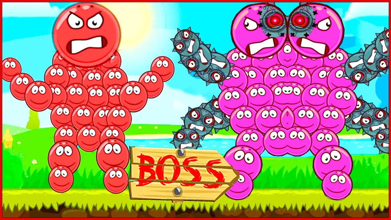 New heroes in the game about the red ball 4. Animated battle. series 5 ...