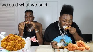 CHICKEN WINGS MUKBANG w. RICKEY THOMPSON