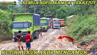 Babak Baru !! Aksi Nekat Truk China Bikin Dua Truk Jepang Terkejut Di Tanjakan Licin