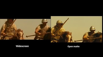 Alexander 2004 widescreen vs open matte aspect ratio comparison gaugamela battle part 2