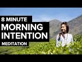Morning meditation intention setting sitting in presence