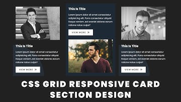 Responsive Card Section Design | CSS Grid | #DeveloperHub
