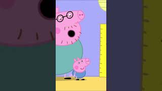 Peppa and George Measure Their Height 🐷 #peppapig #shorts