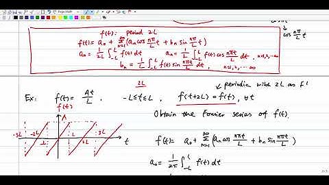 Fourier series for general periodic functions