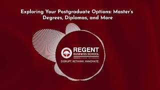 What Are The Postgraduate Study Options | Regent