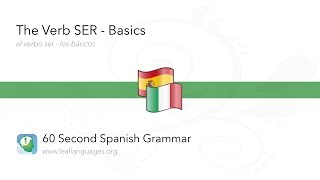 60-Second Spanish Grammar: The Verb [SER] - Basics via The LEAF Project