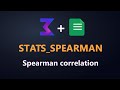 STATS_SPEARMAN Function Reference: Spearman Correlation Matrix in Google Sheets