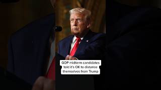 GOP midterm candidates told it's OK to distance themselves from Trump