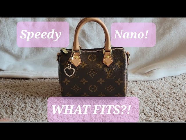 What's in my bag, Louis Vuitton Nano Speedy (Valentine's Day