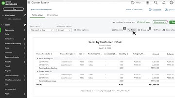How to filter a report in QuickBooks Online Advanced