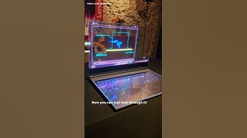 First look at the Lenovo ThinkBook Transparent Display Laptop #MWC2024