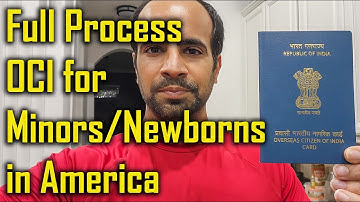 How to Apply OCI Card for Minor in America | 100% Success