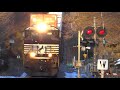 EMD SD70ACe Leading Norfolk Southern Train Over The Potomac Trestle
