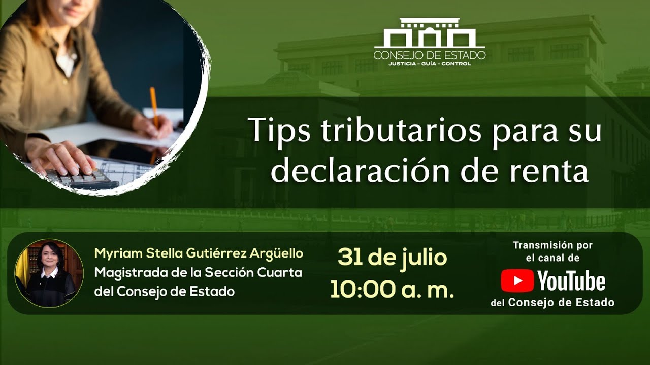 Tips tributarios para su declaración de renta. - YouTube