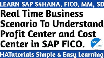 Cost Center and Profit Center Real Time Business Scenario in SAP S4HANA FICO