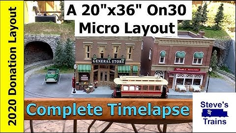 An On30 Micro Layout: Building the 2020 Donation Layout