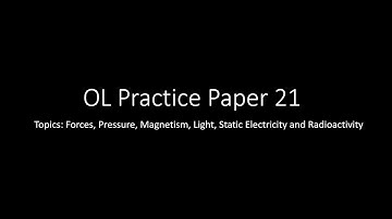 Teaching Circle OL/IGCSE Physics: Paper 2 Practice Paper 1
