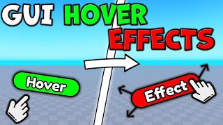 How to make a hover effect | Roblox studio
