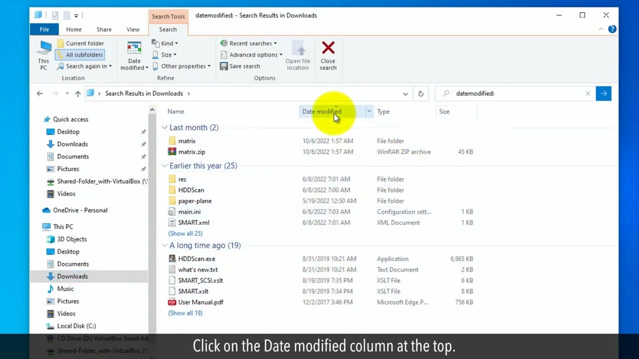 How Do I Search for a File from a Specific Date Range in Windows 7  