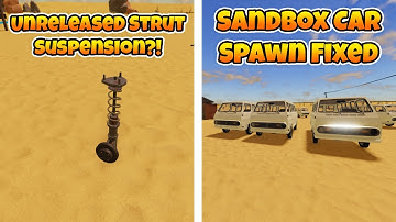 New Strut and Sandbox Car Spawn Fixed | A Desrt (ROBLOX)
