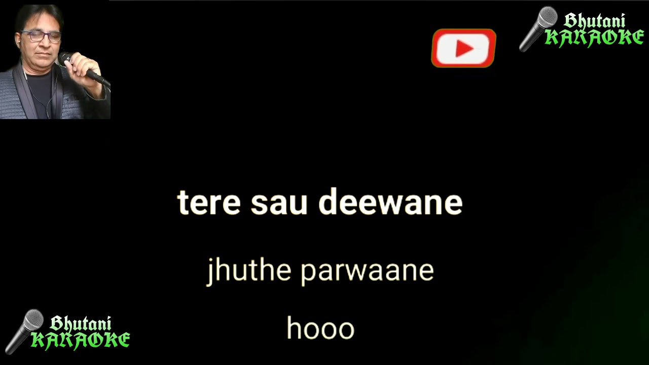 Tere sau deewane Karaoke with scrolling lyrics