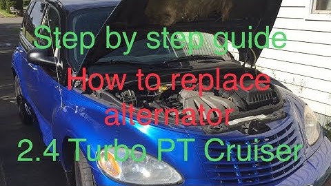 How to replace alternator on PT Cruiser with TURBO