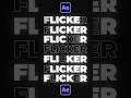 Easily Flicker Your Text in After Effects #tutorial