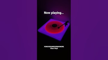 Thumbnail of FOREVERANDEVERNOMORE on the turntable. Copyright Brian Eno, courtesy Paul Stolper Gallery.