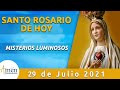 Santo Rosario de hoy l Jueves 29 Julio 2021 l  Misterios Luminosos l Padre Carlos Yepes