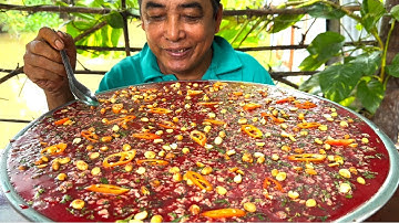 Cảnh Tượng Quá Sức Khủng.Khiếp 11 Phút Ăn 3 Ký TIẾT CANH Theo Kiểu Miền Bắc | ATĐQ