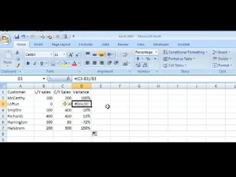 IF ERROR - A Cool new Excel 2007 Function