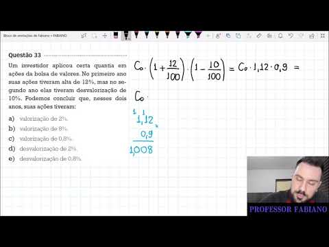 ESPM 2019.2 - QUESTÃO 33 MATEMÁTICA