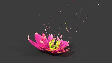 Lotus Disintegration - 3ds max particles