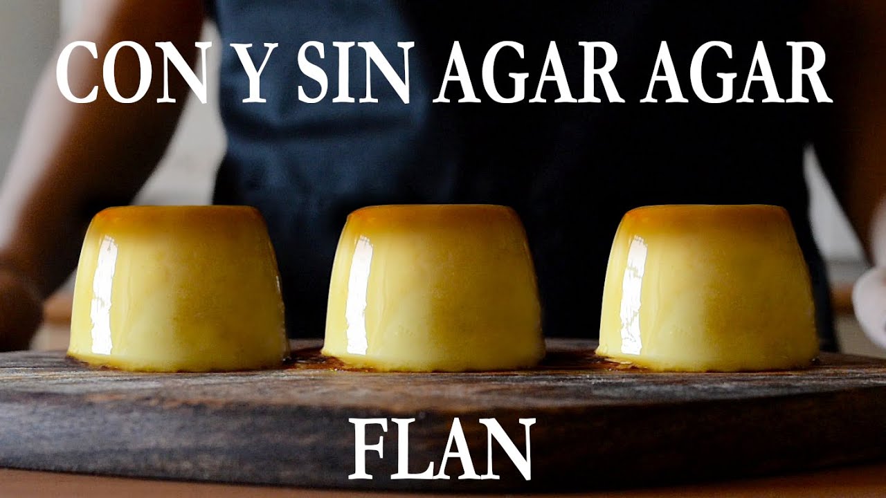 Flan Vegano Con y Sin Agar Agar Fácil ¡de Vainilla y Sin Huevo!