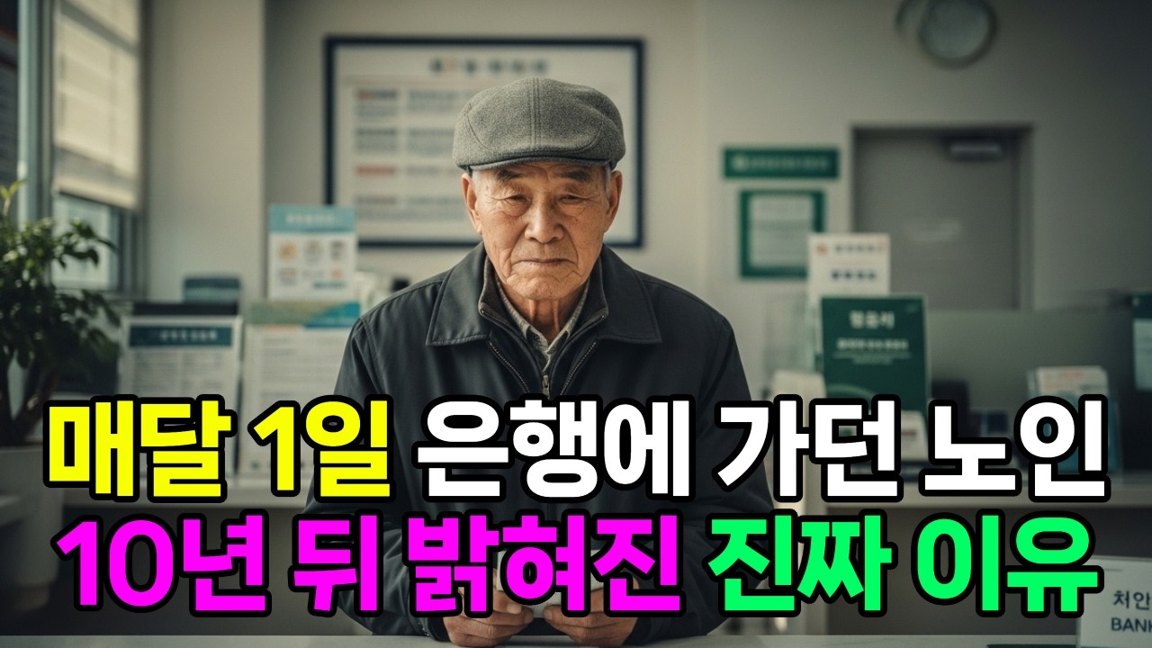 매달 1일 은행에 가던 노인… 10년 뒤 밝혀진 진짜 이유