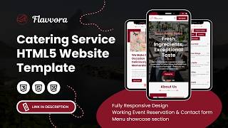 Catering Service Website Template 2026 🍽️ HTML5 Responsive Design (LIVE DEMO)