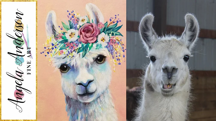 Boho Llama LIVE Acrylic Painting Tutorial