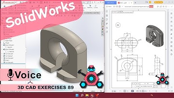 SolidWorks | 3D CAD EXERCISES 89 | StudyCadCam | Solution Tutorial |