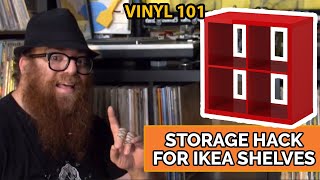 Vinyl Record Storage Hack For Ikea Expedit & Kallax Shelves | Vinyl 101