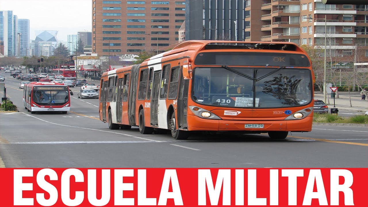 Movimiento de Buses en Escuela Militar