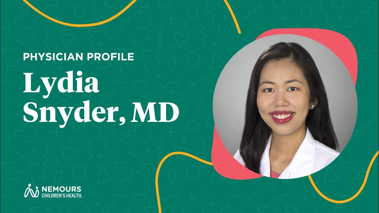 Dr. Lydia Snyder, Nemours Endocrinology, Jacksonville YouTube