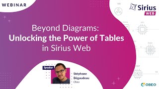 Beyond Diagrams: Unlocking the Power of Tables in Sirius Web | DSL Modelling | Obeo
