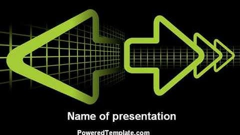 Pointing Arrows PowerPoint Template by PoweredTemplate.com