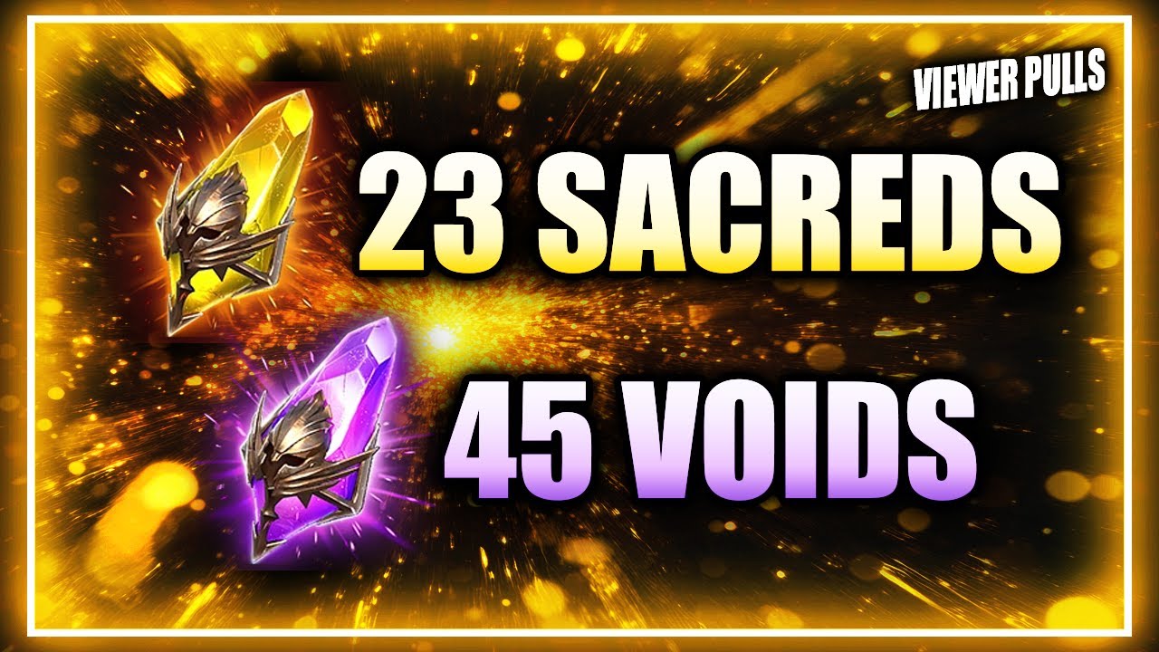 2X Rates On A Non-2X - 23 Sacred Shards & Some Voids! Viewer Pulls ⁂ Raid: Shadow Legends