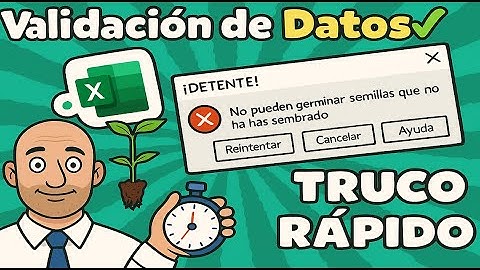 Excel -  Evitar errores con Validación de Datos