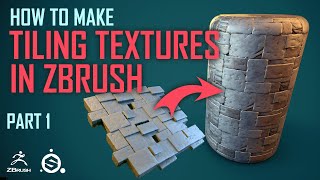 Sculpt Tiling Textures in Zbrush [Zbrush] [Substance Painter] = Part 1=